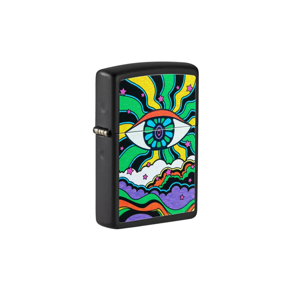 Zippo Black Light Eye Design