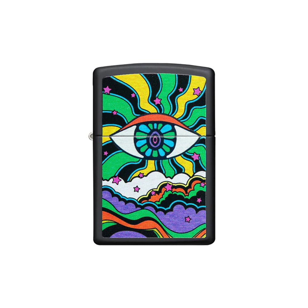 Zippo Black Light Eye Design