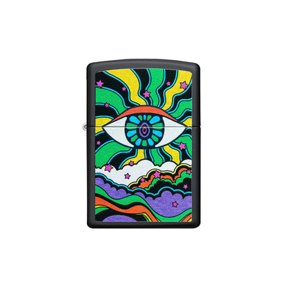 Zippo Black Light Eye Design